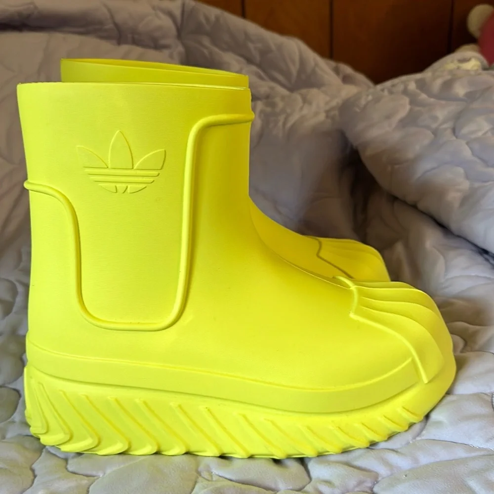 adidas Women’s Neon Yellow Winter Rain Boots